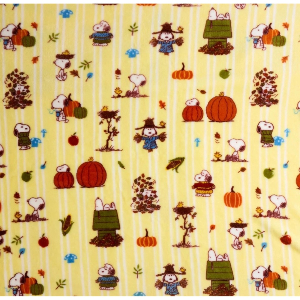 Brand NEW PEANUTS HARVEST SNOOPY FALL 5ftx6ft Oversized Plush THROW The Big One®